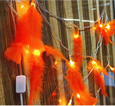 prisma collection 16 LEDs 7.98 m Orange Color Changing Leaf Rice Lights(Pack of 1)