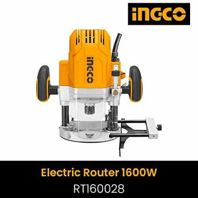 INGCO INGCO Electric Router 1600W with 1pcs Coping Ring & 1pcs Aluminium Guide Fence & 1set Parallel Guide & 1set Carbon Brushes RTI60028 Rotary Tool(12 mm)