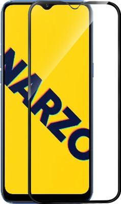 HUPSHY Edge To Edge Tempered Glass for realme Narzo 10A(Pack of 1)