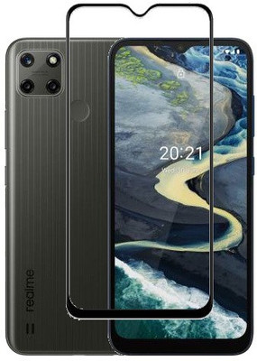 MaxR Edge To Edge Tempered Glass for Realme C25Y realme C25Y(Pack of 1)