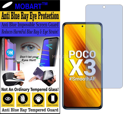 MOBART Impossible Screen Guard for XIAOMI MI POCO X3 (Impossible UV AntiBlue Light)(Pack of 1)