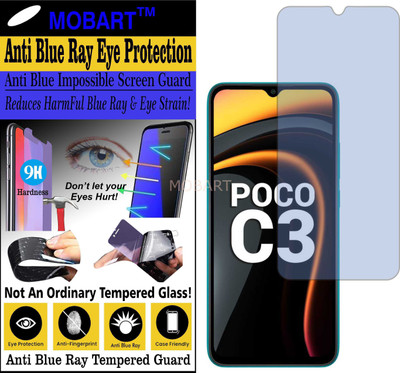 MOBART Impossible Screen Guard for REDMI POCO C3 (Impossible UV AntiBlue Light)(Pack of 1)