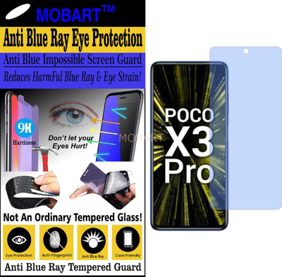 MOBART Impossible Screen Guard for POCO X3 PRO (Impossible UV AntiBlue Light)(Pack of 1)