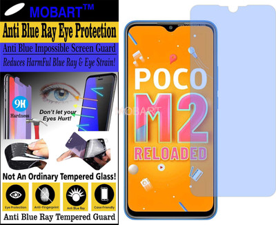 MOBART Impossible Screen Guard for XIAOMI POCO M2 RELOAD MZB0957IN (Impossible UV AntiBlue Light)(Pack of 1)