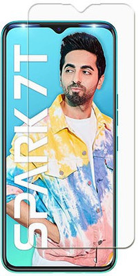 SOMTONE Tempered Glass Guard for Tecno Spark 7T Front(Pack of 1)