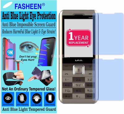 Fasheen Tempered Glass Guard for LAVA 34 PLUS (Impossible UV AntiBlue Light)(Pack of 1)