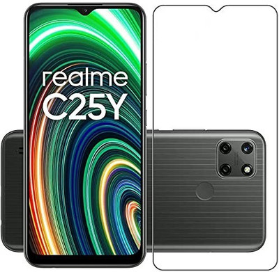 AKSHUD Tempered Glass Guard for Realme C25y(Pack of 1)
