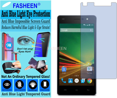 Fasheen Tempered Glass Guard for LAVA A71 4G (Impossible UV AntiBlue)(Pack of 1)