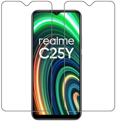 ECMERED Tempered Glass Guard for realme C25Y, Realme C25Y(Pack of 2)