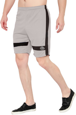 Dia A Dia Solid, Self Design Men Grey Sports Shorts, Casual Shorts, Gym Shorts