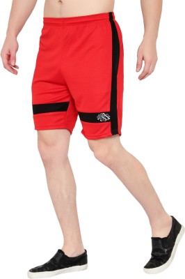 Dia A Dia Color Block Men Red Regular Shorts