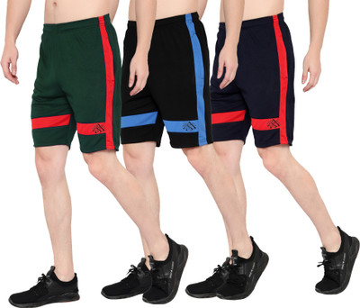 Dia A Dia Solid Men Multicolor Sports Shorts
