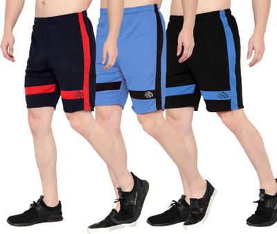 Dia A Dia Solid Men Multicolor Sports Shorts