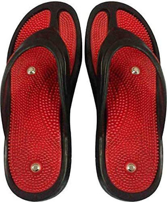 EKiN Men Flip Flops(Red , 7)