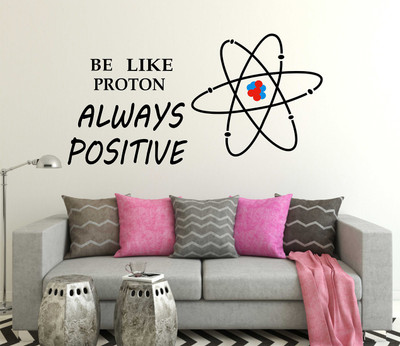 LANSTICK 58.42 cm BE LIKE PROTON POSITVE QUOTE STICKER Self Adhesive Sticker(Pack of 1)