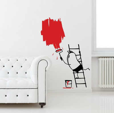 fuzzy 80 cm Comics & Cartoons Self Adhesive Sticker(Pack of 1)