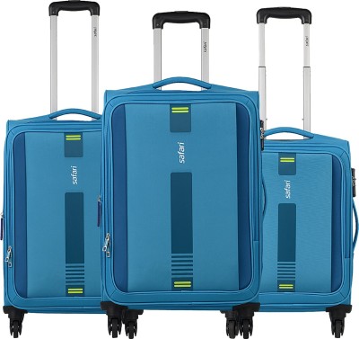 Soft Body Set of 3 Luggage - GAMMA - Teal