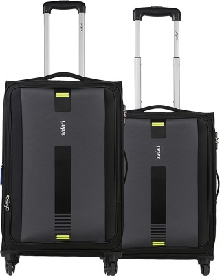Soft Body Set of 2 Luggage - GAMMA - Black