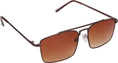Sunnies Rectangular Sunglasses(For Men & Women, Brown)
