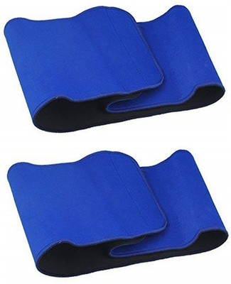 Skylight Unisex Waist Support Shaper Belt for Gymming/Running Extra Sweat Generation-2 PC Abdominal Belt(Blue)