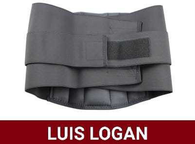 LUIS LOGAN ORTHO Lumbar Support Belt for Back Pain Relief-Compression(Grey,XL) Back / Lumbar Support(Grey)
