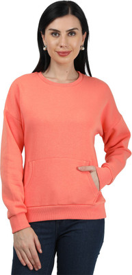 MONTE CARLO Full Sleeve Solid Women Sweatshirt