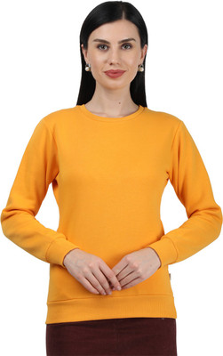 MONTE CARLO Full Sleeve Solid Women Sweatshirt