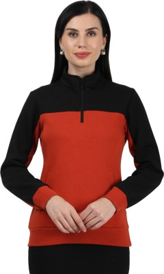 MONTE CARLO Full Sleeve Color Block Women Sweatshirt