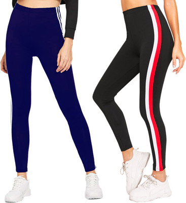 DTR FASHION Striped, Color Block Women Multicolor Tights