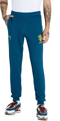 PUMA Graphic Print Men Blue Track Pants