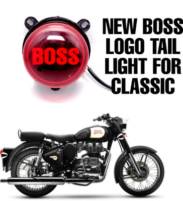 imad NEW BOSS LOGO DESIGN TAIL LIGHT FOR CLASSIC 350/500 Tail Light Motorbike LED for Royal Enfield (12 V, 5 W)(Classic 350, Classic 500, Pack of 1)