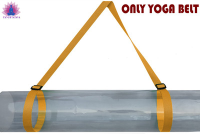 PANCHTATAVA Nylon Yoga Strap Yoga Belt- Best for Daily Stretching, Yoga, Pilates, Fitness Nylon Yoga Strap(Yellow)