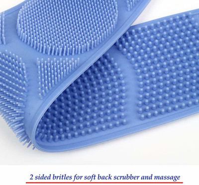 SANDIAM SALES Silicone Back Scrubber for Shower, New Silicone Bath Body Soft Brush