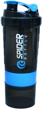 Pomic fit 528 ml Plastic Shaker(Pack of 1, Blue, Black)