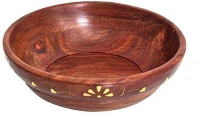 Voody Wooden Serving Bowl Wooden Bowl(Pack of 1, Brown)