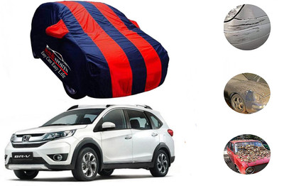 MotorSports Car Cover For Honda BR-V (With Mirror Pockets)(Red)