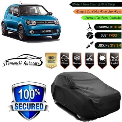 Tamanchi Autocare Car Cover For Maruti Suzuki Ignis(Black)