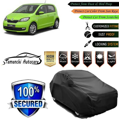 Tamanchi Autocare Car Cover For Skoda Universal For Car(Black)