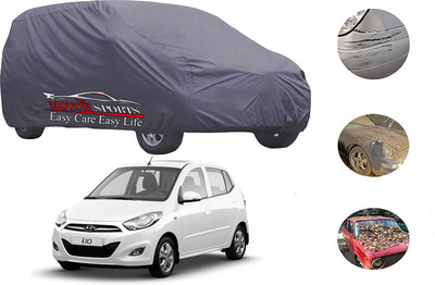 MotorSports Car Cover For Hyundai i10 (Without Mirror Pockets)(Grey)