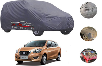 MotorSports Car Cover For Datsun Go+ (Without Mirror Pockets)(Grey)