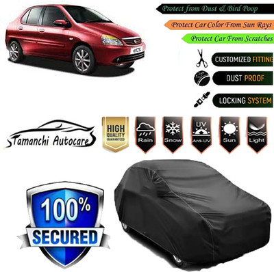 Tamanchi Autocare Car Cover For Tata Indigo(Black)