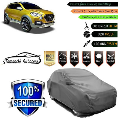 Tamanchi Autocare Car Cover For Datsun Go-Cross(Grey)