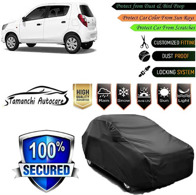 Tamanchi Autocare Car Cover For Maruti Suzuki Alto K10(Black)