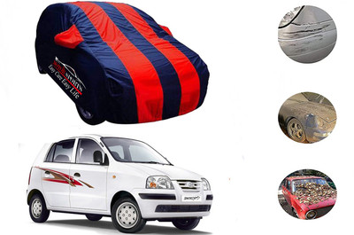 MotorSports Car Cover For Hyundai Santro Xing (With Mirror Pockets)(Red)