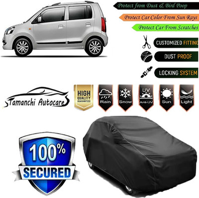 Tamanchi Autocare Car Cover For Maruti Suzuki WagonR(Black)