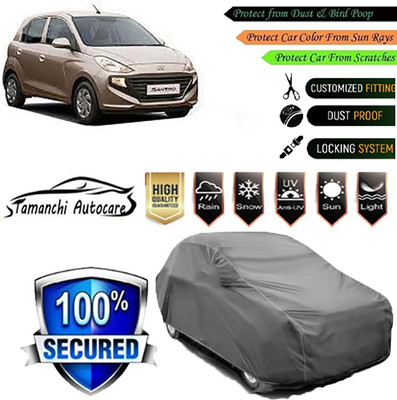 Tamanchi Autocare Car Cover For Hyundai Santro(Grey)