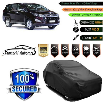 Tamanchi Autocare Car Cover For Toyota Innova Crysta(Black)