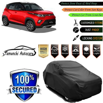 Tamanchi Autocare Car Cover For Mahindra KUV100(Black)