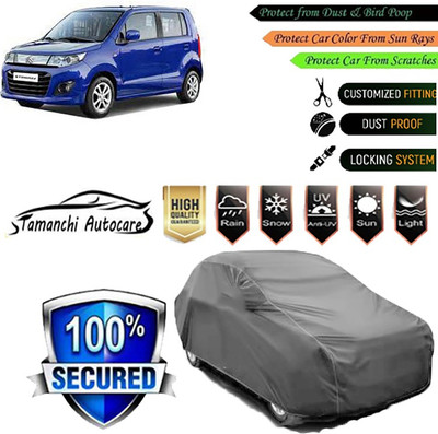 Tamanchi Autocare Car Cover For Maruti Suzuki WagonR Stingray(Grey)