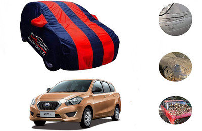 MotorSports Car Cover For Datsun Go+ (With Mirror Pockets)(Red)